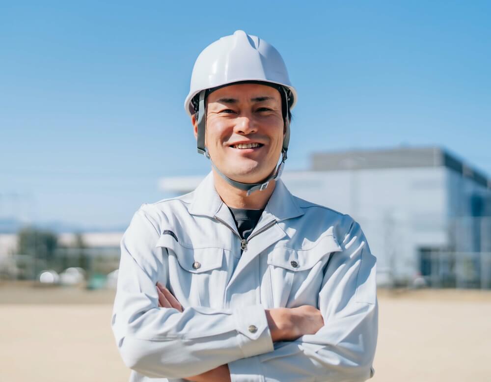 作業服男性